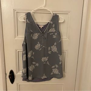 Candie’s Blue Flower tank top camisole XL